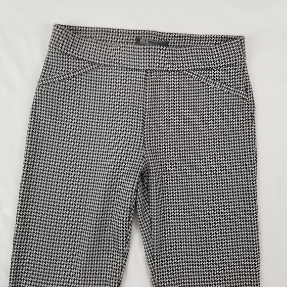 Pants Stretch Skinny Ankle Black White Houndstooh 89th Madison Size PS - Picture 5 of 8